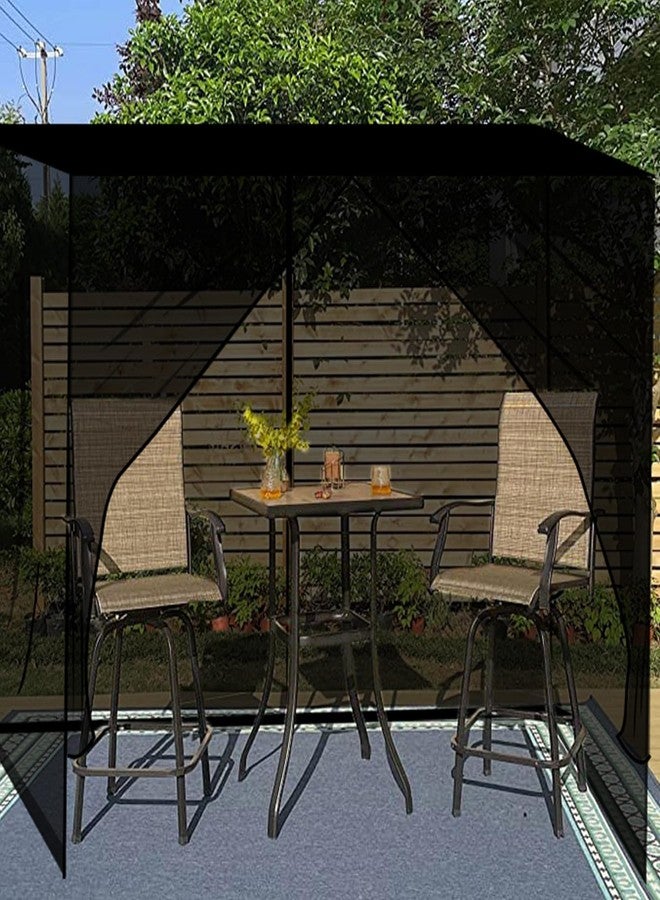 Mengersi Mosquito Net, Extra Large Mosquito Netting Tent for Camping, Bed Canopy Bug Netting for Twin Bed, Patio, Camping, Outdoor & Travel (Black, Large) - Image 5