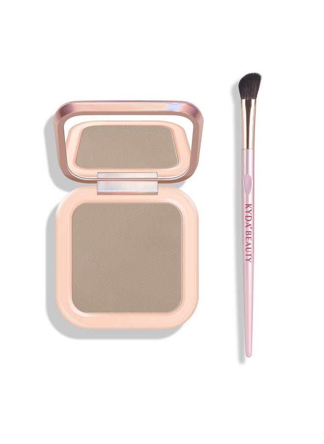KYDA Face Sculpting Contour Palette, Smooth Matte Contour Pressed Powder, Ultra-Fine Lightweight, Easy To Blend, Multiuse Baked Contour Makeup-Taupe  - Image 1