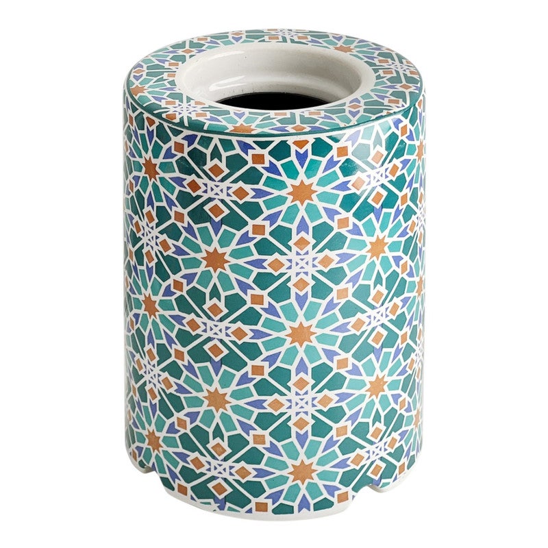 قاعدة مصباح طاولة بنقوش POP – قطر 7 × ارتفاع 11 سم