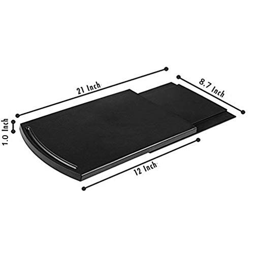 HauSun Handy Sliding tray Sliding Tray Mat for Coffee Maker,Kitchen Appliance Moving Caddy,Countertop Stoage for Air Fryer, Blender, Stand Mixer,Food Processors,2 Sets - Image 2
