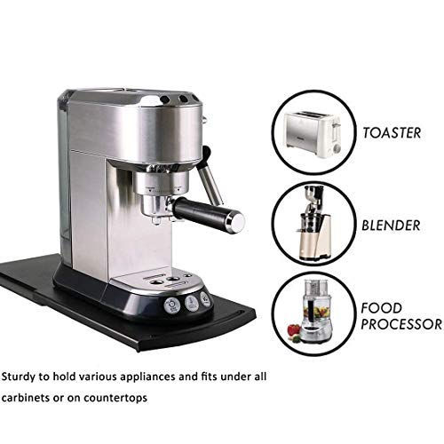 HauSun Handy Sliding tray Sliding Tray Mat for Coffee Maker,Kitchen Appliance Moving Caddy,Countertop Stoage for Air Fryer, Blender, Stand Mixer,Food Processors,2 Sets - Image 3