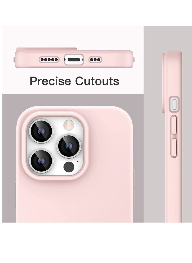 Silicone Case for iPhone 14 Pro Max 6.7-inch, Silky-Soft Touch Full-Body Protective Phone Case, Shockproof Cover with Microfiber Lining (Pink) - Image 4
