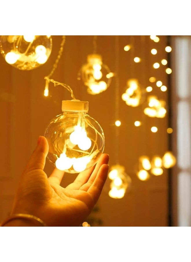 Tiokkss Tiokkss Diwali Lights Decorations for Home with 8 Flashing Modes, Remote Control, USB and Battery Box Powered, Wish Ball Curtain Lights for Christmas Wedding Party Bedroom Home Decor  - Image 3
