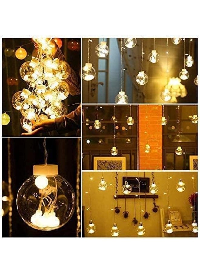 Tiokkss Tiokkss Diwali Lights Decorations for Home with 8 Flashing Modes, Remote Control, USB and Battery Box Powered, Wish Ball Curtain Lights for Christmas Wedding Party Bedroom Home Decor  - Image 5