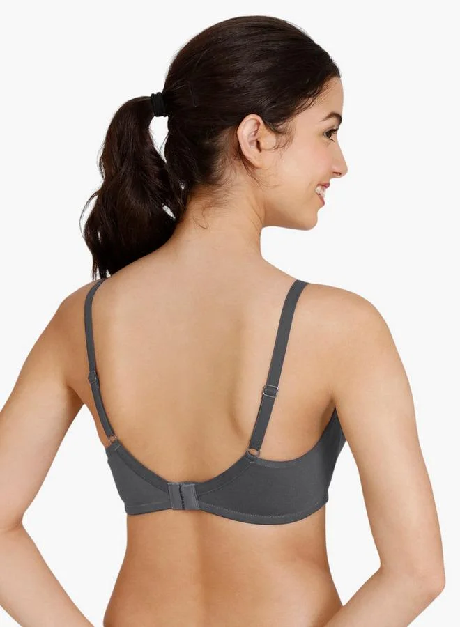 zivame Zivame Non-Padded Bra with Hook and Eye Closure