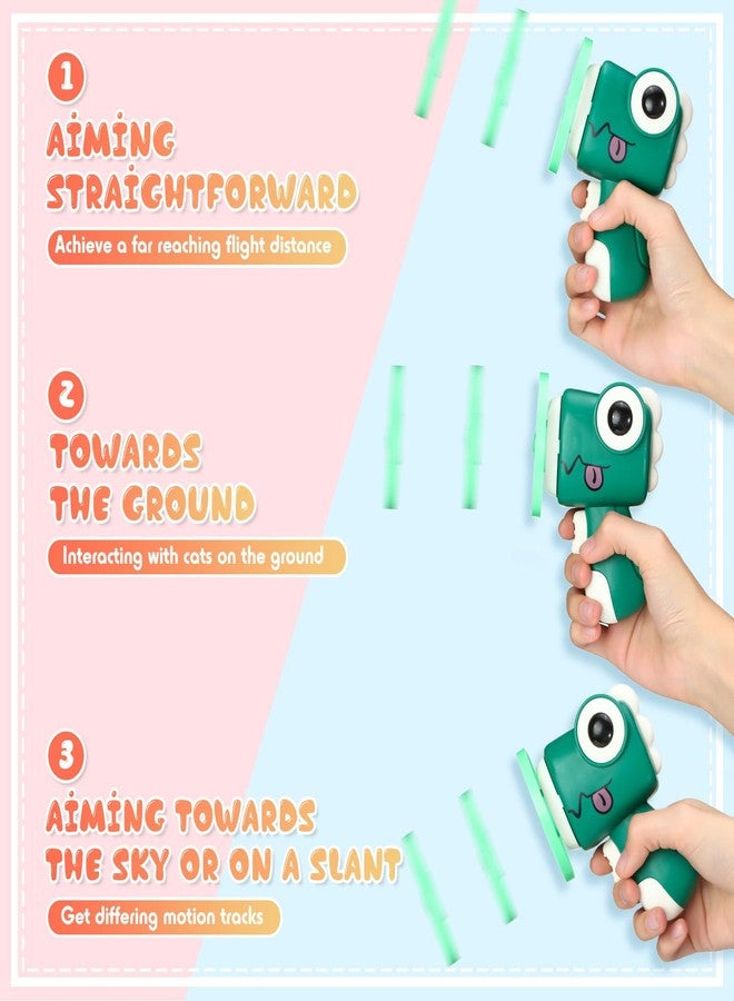 Arrowbash 45 Pcs Cat Fetch Toy with Colorful Flying Propellers Set Cat Interactive Toys Playing Tracking Propeller Toy for Indoor Outdoor Kitten Training Chasing Training Hunting, Dinosaur Style - Image 5