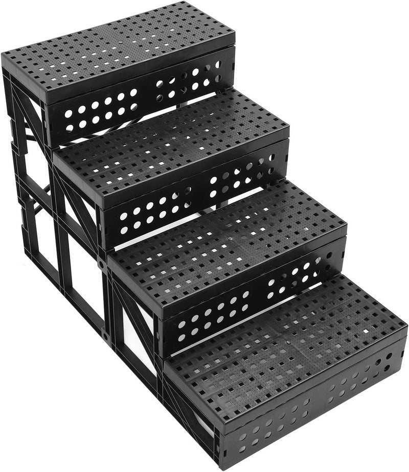 Stairs Steps Adjustable Heights and Flexible Dog Steps Ramp Security Easy to Store Pet Steps for Climbing to Elevated Places Pet Dog Stairs Non Slip Design Pet Stairs - Image 2