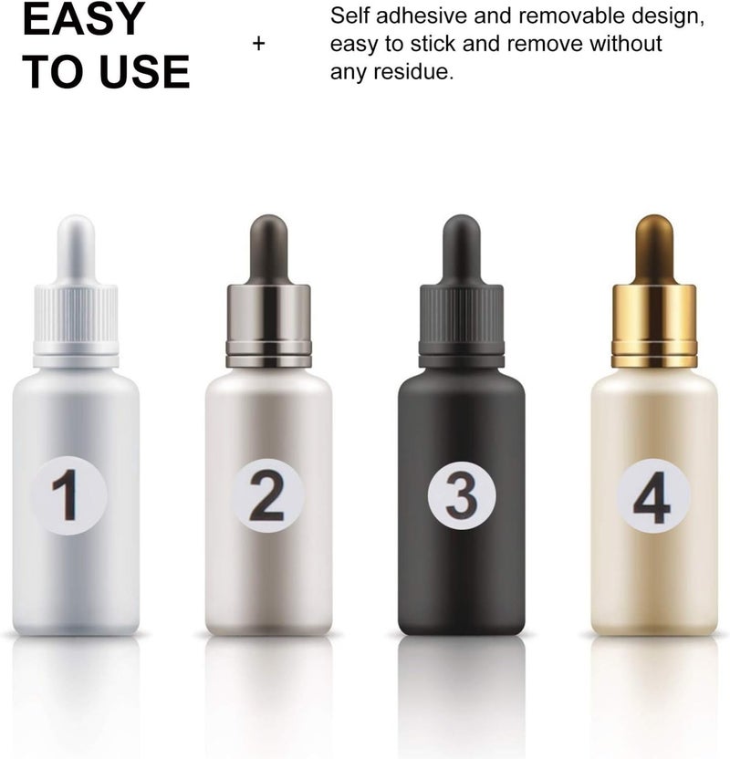 klarako 6000pcs Number Stickers Labels 0 to 9 Round Self Adhesive Inventory Stickers Vinyl Number Stickers Labels for Classification Storage Organizing Indoor Outdoor Sticker Labels - Image 3