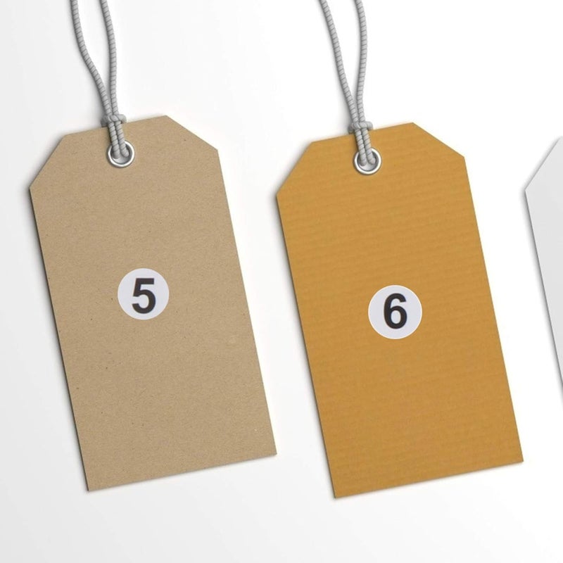 klarako 6000pcs Number Stickers Labels 0 to 9 Round Self Adhesive Inventory Stickers Vinyl Number Stickers Labels for Classification Storage Organizing Indoor Outdoor Sticker Labels - Image 2