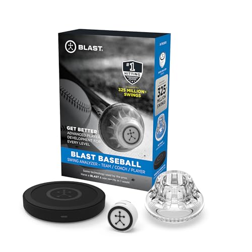 Blast Motion Blast Baseball Swing Analyzer - Improve Your Swing at Every Level - Real-time Feedback, Swing Metrics, Video Capture Highlights, Track Performance (GEN3 Sensor) - Image 1