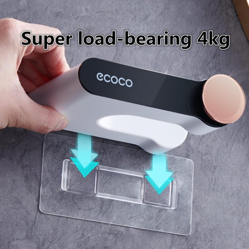 FYCAN Hair Dryer Stand Holder Wall Mounted Hair Care Tools Holder Self Adhesive Compatible for Hair Dryer Holder Cute Hairdryer Storage Organizer and Modern Blowdryer ABS Plastic Grey1 - Image 2
