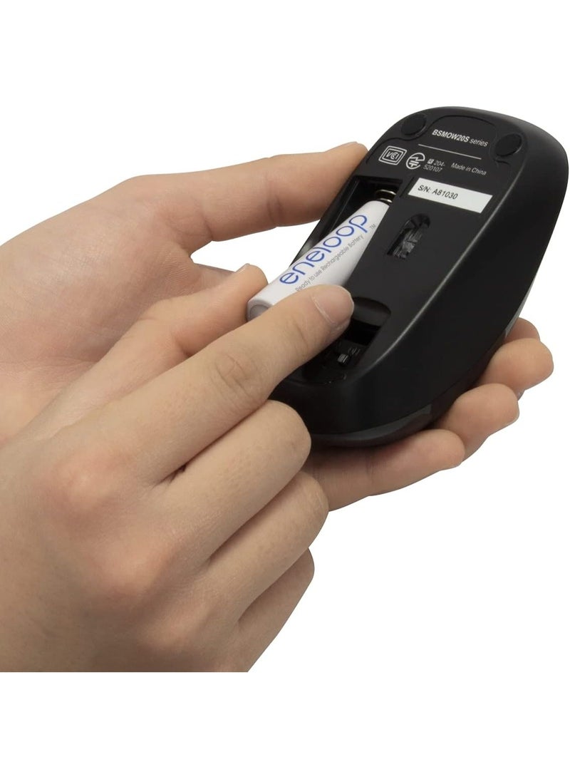 إنيلوب شاحن بطاريات متطور فردي مع 4 بطاريات انيلوب قابلة لاعادة الشحن AA 2100 من باناسونيك - Image 5
