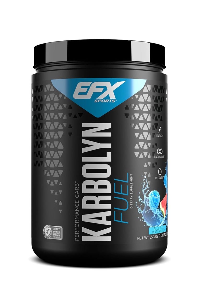 EFX SPORTS - Efx Sports Karbolyn Fuel, Carb Load, Energize, Improve and Recover Faster, Blue Razz Watermelon Flavor, 2lbs - Image 1