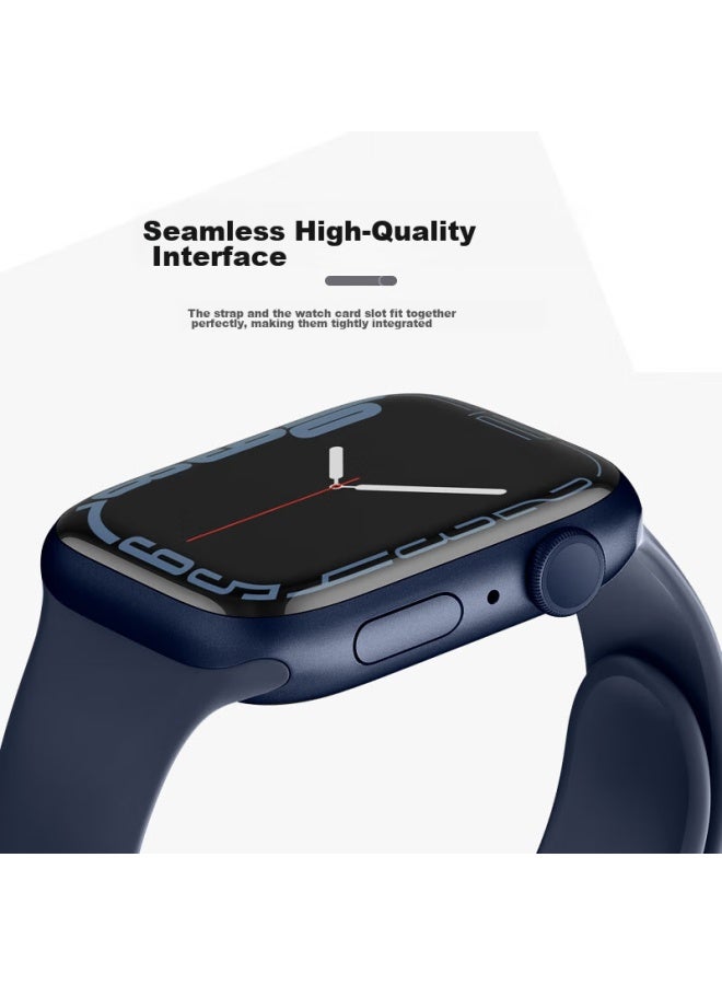 Bho مناسب لأشرطة Apple Watch، أشرطة Apple Watch S10/ultra2/s9 الرياضية، أشرطة Apple Watch S8/7/6/5/4/se السيليكونية - Image 5