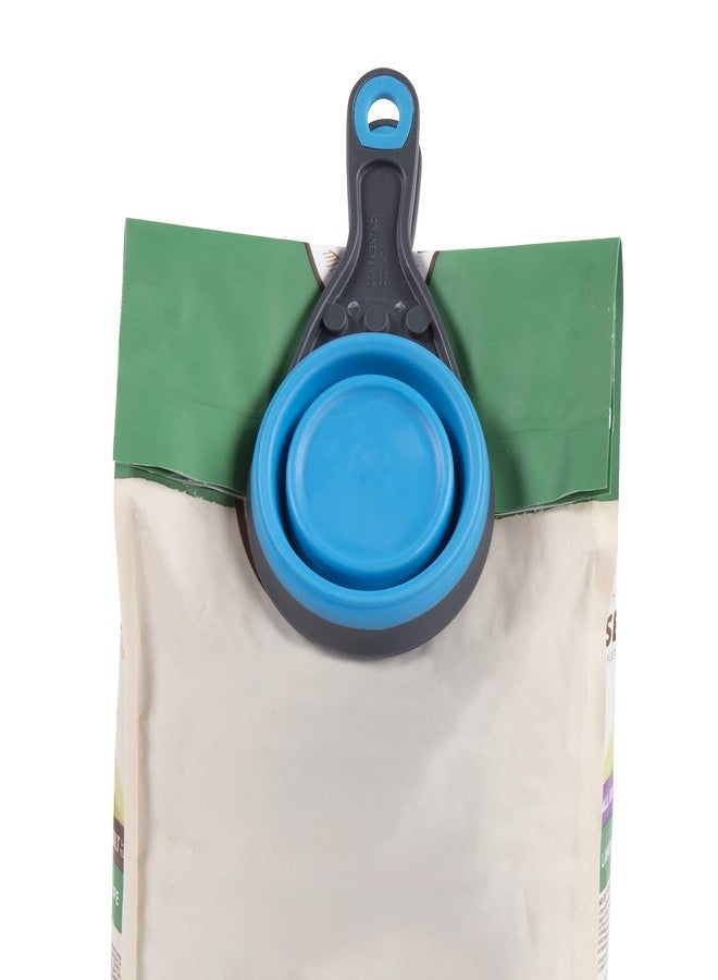 Dexas Pets Collapsible KlipScoop Collapsible Dry Dog Food Scoop and Dog Food Bag Clip, 1 Cup Capacity, Pro Blue - Image 5
