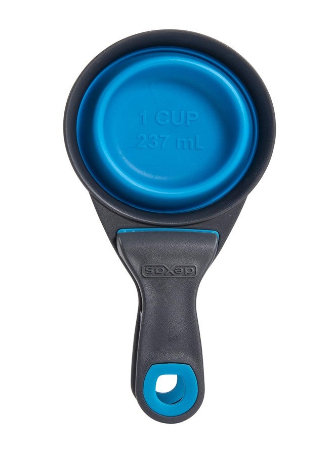 Dexas Pets Collapsible KlipScoop Collapsible Dry Dog Food Scoop and Dog Food Bag Clip, 1 Cup Capacity, Pro Blue - Image 3