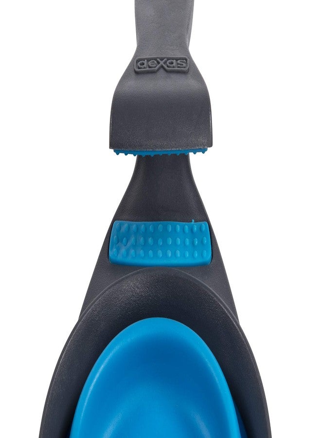Dexas Pets Collapsible KlipScoop Collapsible Dry Dog Food Scoop and Dog Food Bag Clip, 1 Cup Capacity, Pro Blue - Image 4