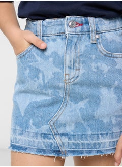 HUGO Kids Denim Mini Skirt  - Image 3