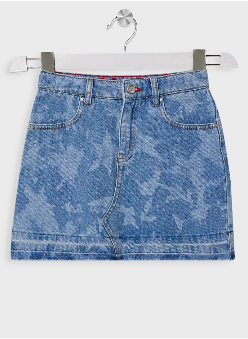 HUGO Kids Denim Mini Skirt