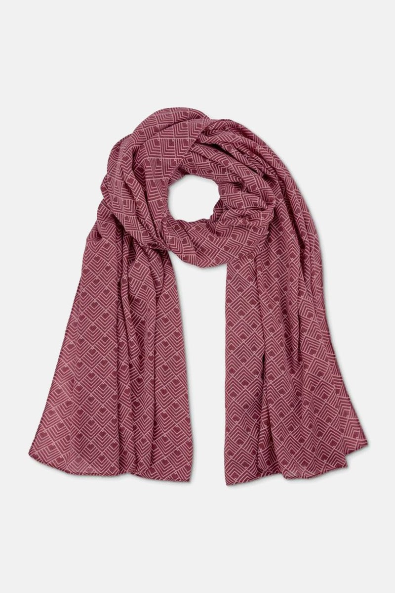 Tchibo Women Printed Woven Scarves 200 x 90 cm, Red  - Image 2