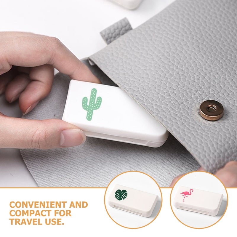 8Pcs Travel Organizer Daily Medication Container Holder - Image 2