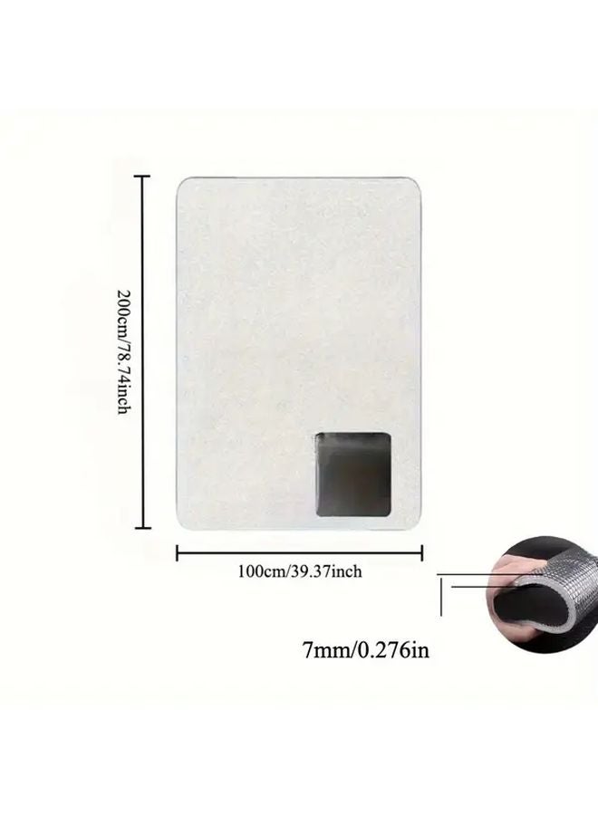 Thickened 7MM Double Sided Aluminum Foil Mat 39x79 Inch Portable Insulated Beach Camping Blanket - Image 1