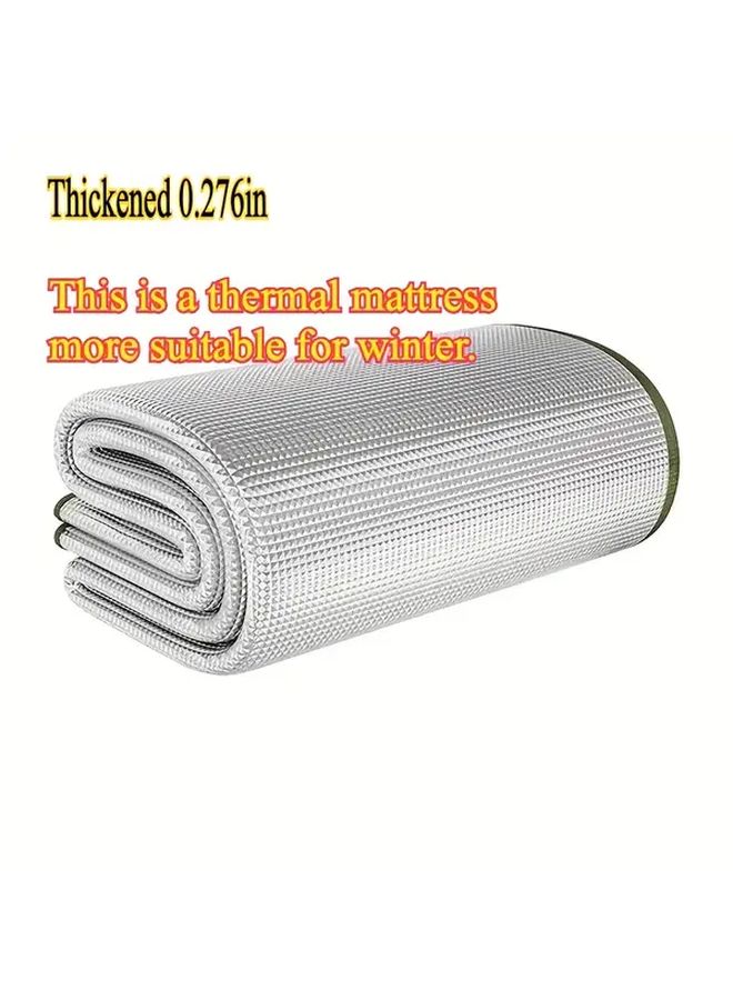 Thickened 7MM Double Sided Aluminum Foil Mat 39x79 Inch Portable Insulated Beach Camping Blanket - Image 4