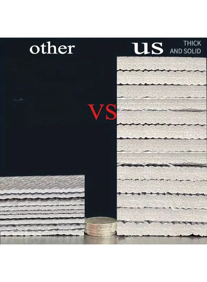 Thickened 7MM Double Sided Aluminum Foil Mat 39x79 Inch Portable Insulated Beach Camping Blanket - Image 3