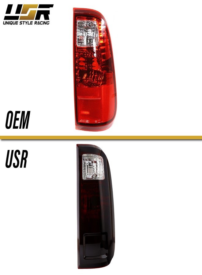 USR UNIQUE STYLE RACING USR DEPO 08-16 Super Duty Dark Cherry Red Smoke Rear Tail Lights (Left + Right) Compatible with 2008-2016 Ford Super Duty F250 F350 F450 (Dark Cherry Red Lens, Plug and Play, 2 PC Set) - Image 5