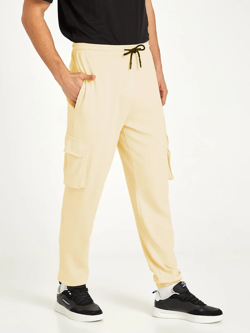 Styli Zipper Detail Cargo Style Regular Fit Jogger