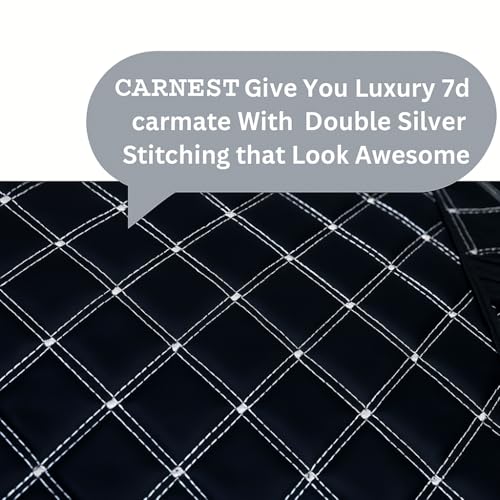 CARNEST 7D Luxury Leather Car Floor Mat | 100% Waterproof, Dustproof & Anti-Slip | Universal Fit Compatible with (Altroz,Black) - Image 4
