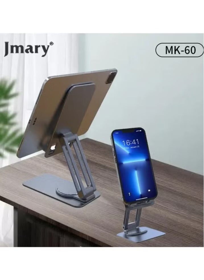 Jmary MK-60 360 Degree Mobile Phone and Tablet Desktop Holder – Adjustable Stand for Phones and Tablets – Perfect for Viewing, Video Calls, Reading, or Streaming – Stable, Durable, and Versatile Holder for Home or Office Use - Image 3