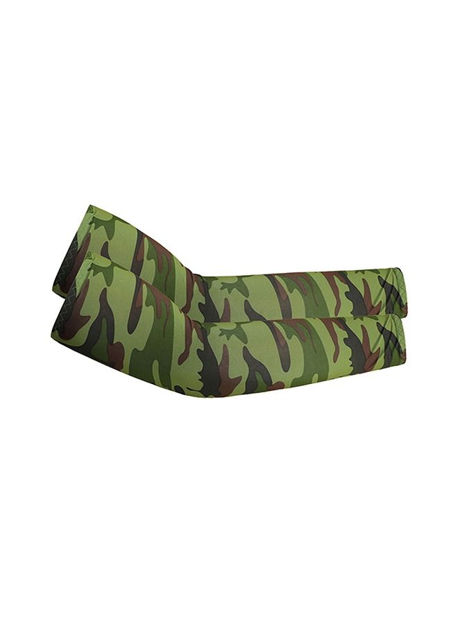 Pair of Long Gloves Scar Covering Arm Sleeve Ice Silk Sunscreen Arm Sleeve Sunscreen UV Protection - Image 1