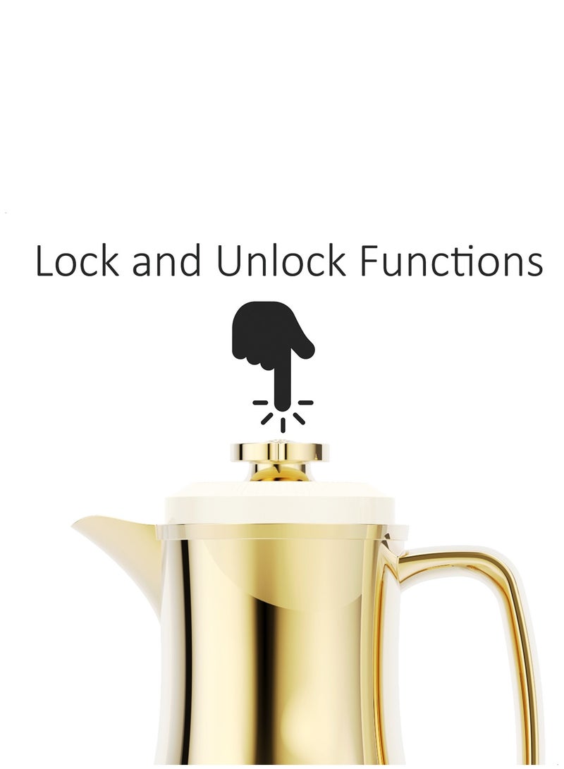 BLACKSTONE 1 Liter Flask Leakproof Button Locking Design 1-Year Warranty - Image 3