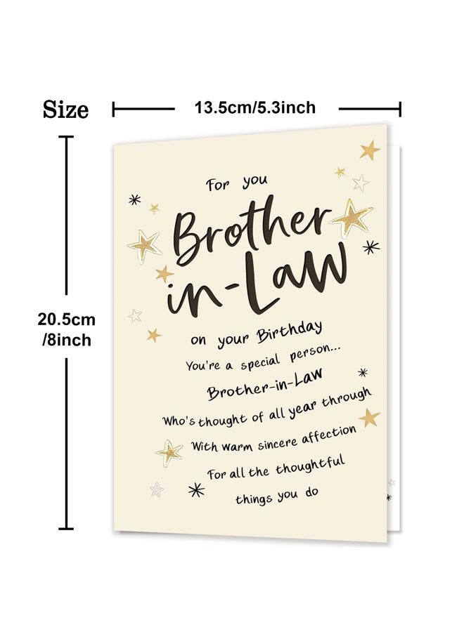 HEJOYN Brother In Law Birthday Card, Happy Birthday Cards & Gift for Brother-in-Law - Image 3
