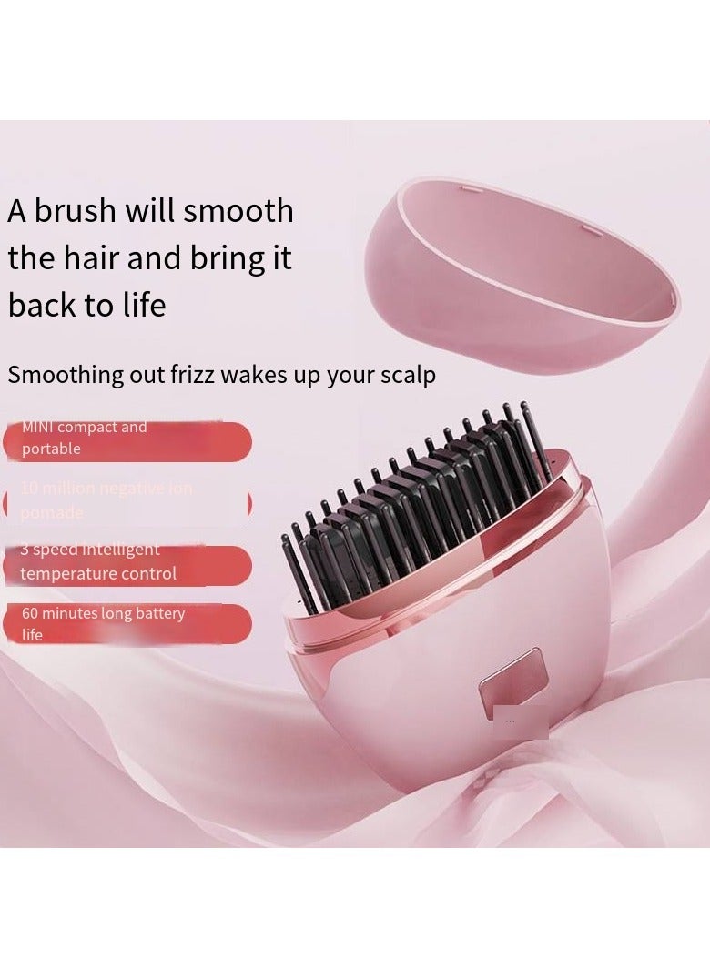 general Mini Ionic Straightening Comb – Travel-Friendly Straightener & Curler for Men/Women, Dual-Use Hair Styling Tool - Image 3