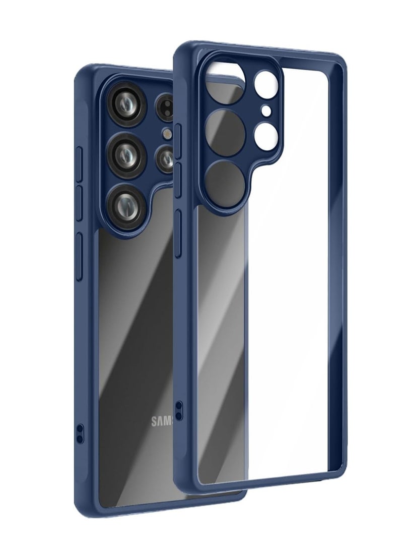 Case Cover Shockproof Hard PC Back Soft TPU Frame Anti-yellowing Slim Protective Cover Compatible with Samsung Galaxy S24 Ultra - Image 1