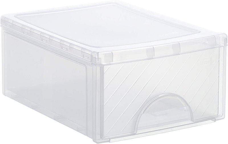 Rotho Frontbox small drawer box 1 drawer Plastic PP BPAfree transparent klein 350 x 260 x 140 cm