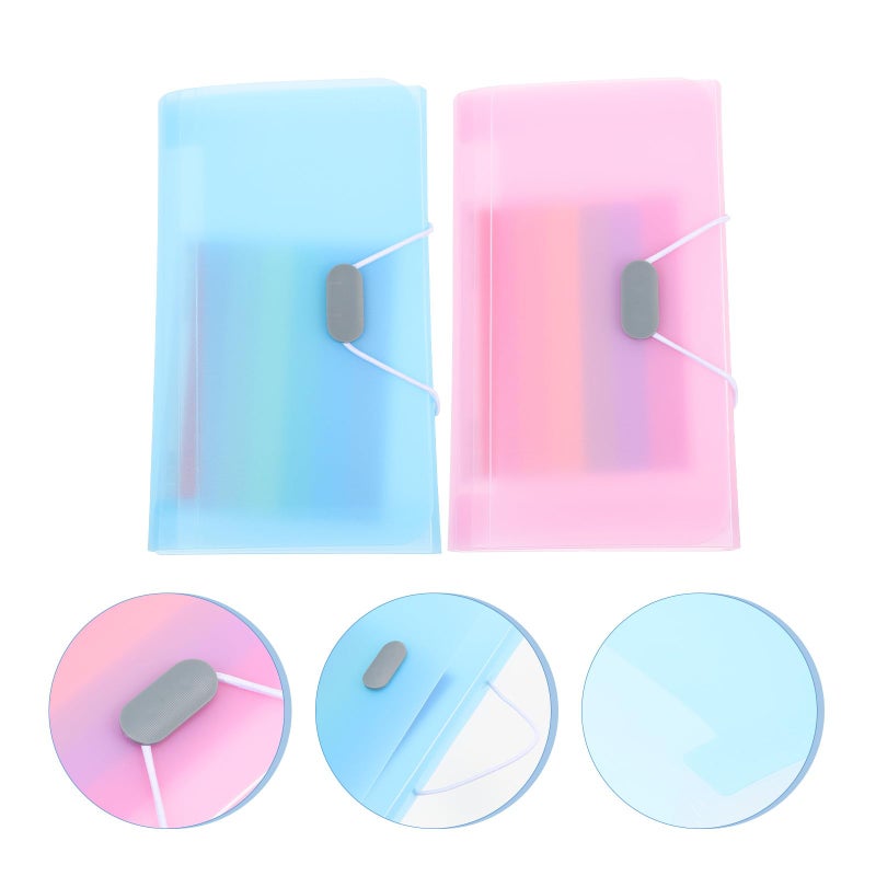 A6 Accordion File Folder 13 Pockets Document Organizer With Strap Portable Paper Storage - Image 5