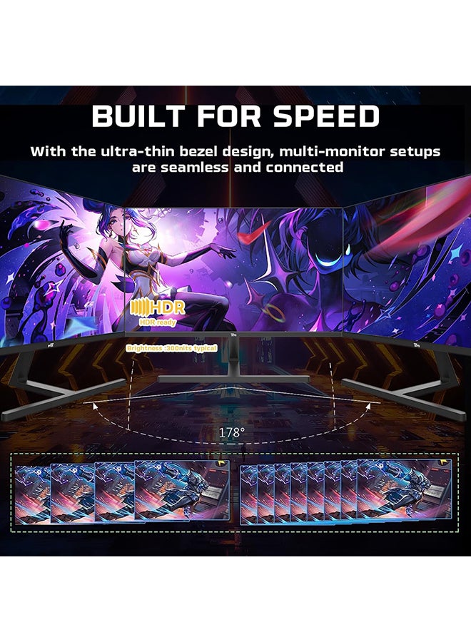 TWISTED MINDS Blaze Series FLAT 24" FHD - 180HZ 0.5 MS Fast IPS HDMI 2.1 Gaming Monitor Black - Image 3