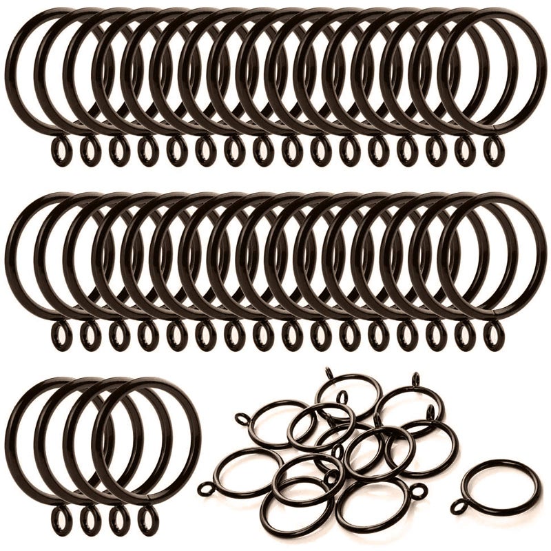 Anjuu 36 Pack 38Mm Inner Diameter Metal Curtain Drape Sliding Eyelet Rings Cocoa Tone - Image 1