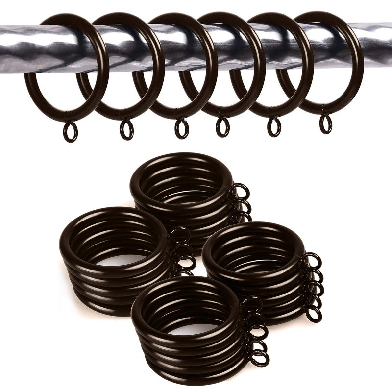 Anjuu 36 Pack 38Mm Inner Diameter Metal Curtain Drape Sliding Eyelet Rings Cocoa Tone - Image 5