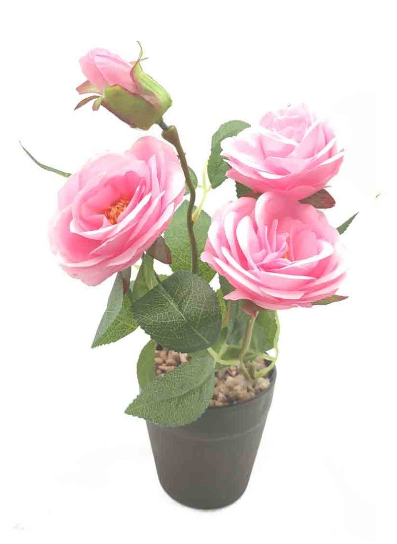 Generic - Artificial Flowers Pink Simulation of Natural Rose 30 cm - Image 1