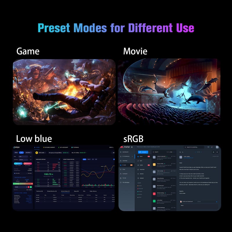 SANSUI Monitor 24 inch 100Hz Computer Monitorä¸¨FHD 1080P PC Monitorä¸¨HDMIä¸¨FreeSyncä¸¨HDRä¸¨Earphone Jackä¸¨ Ergonomic Tilt for Home and Office - Image 5