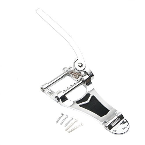 Swhmc Electric Guitar Vibrato Tremolo Bridge Tailpiece Big Rocking Rod Pulling String Board for LP, ETC Chrome - Image 2