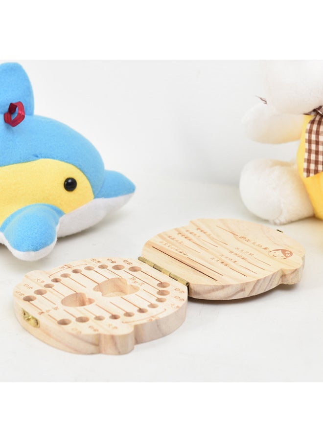 Generic Simple Baby Deciduous Teeth Storage Box Teeth Fairy Umbilical Cord Collection Box Baby Teeth Storage Box-Specifications:12*11*3cm  - Image 3