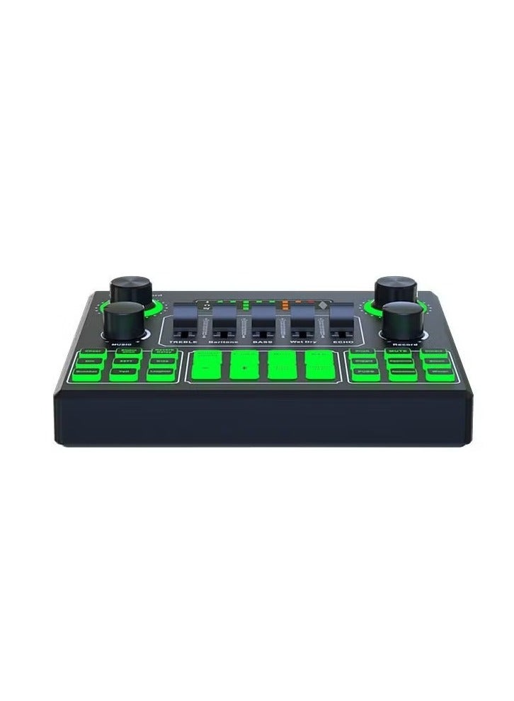 V9 Sound Card - DJ Mixer - Live Sound Card for Streaming - Audio Mixer for Streaming, Gaming, Recording, Singing, Tiktok, YouTube, PC, Computer - Image 1