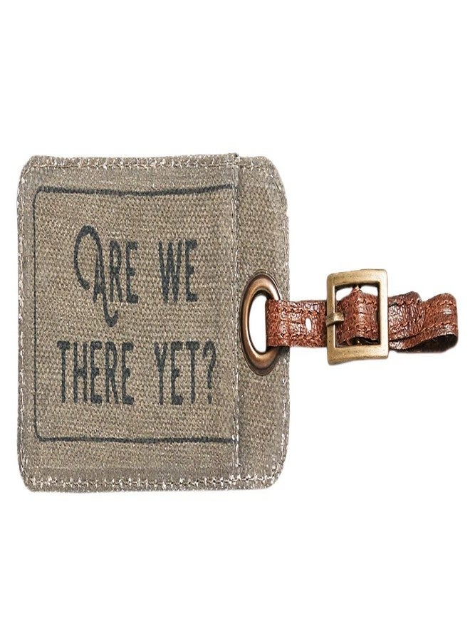 Mona B Canvas Luggage Tags | Bag Tag | Travel Id Label | Tag for Baggage Suitcase | Identification with Stylish Design for Men and Women - Image 1