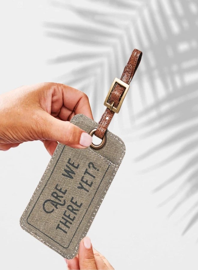 Mona B Canvas Luggage Tags | Bag Tag | Travel Id Label | Tag for Baggage Suitcase | Identification with Stylish Design for Men and Women - Image 4