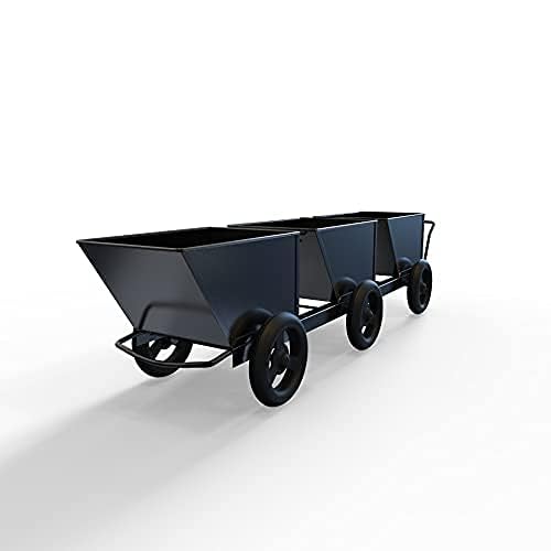 BOGEN LITE عربة تسوق معدنية سوداء BOGEN LITE - صينية تقديم فريدة لطاولة الطعام والمطبخ (طقم من 2) - Image 5